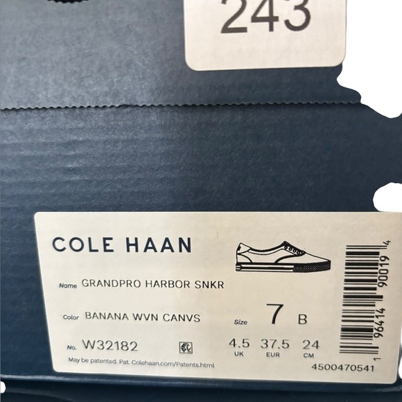 Cole Haan GrandPro Harbor W32182 Sneakers Women's 7 Yellow Casual Shoes ZOGG395 - Picture 10 of 10